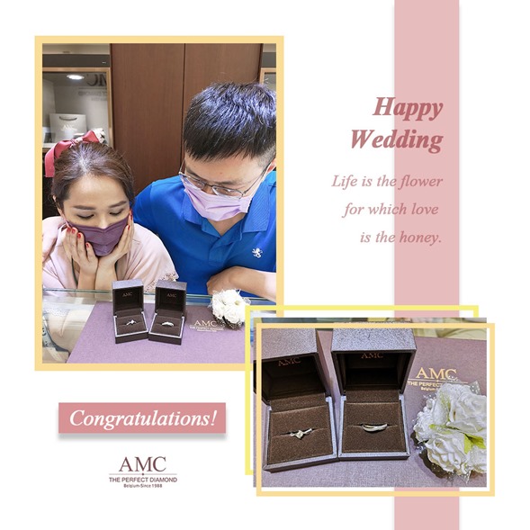 AMC鑽石婚戒-AMC高品質對戒-婚戒-結婚對戒推薦-情侶戒指