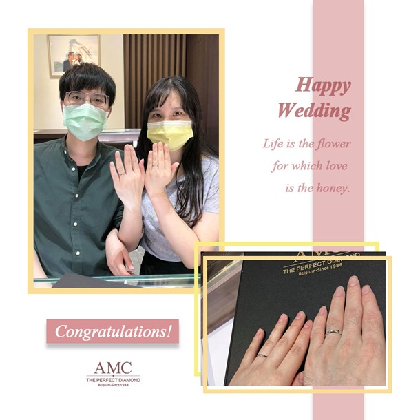 AMC鑽石婚戒 結婚 對 戒 求婚鑽戒 婚戒 對戒  AMC鑽石